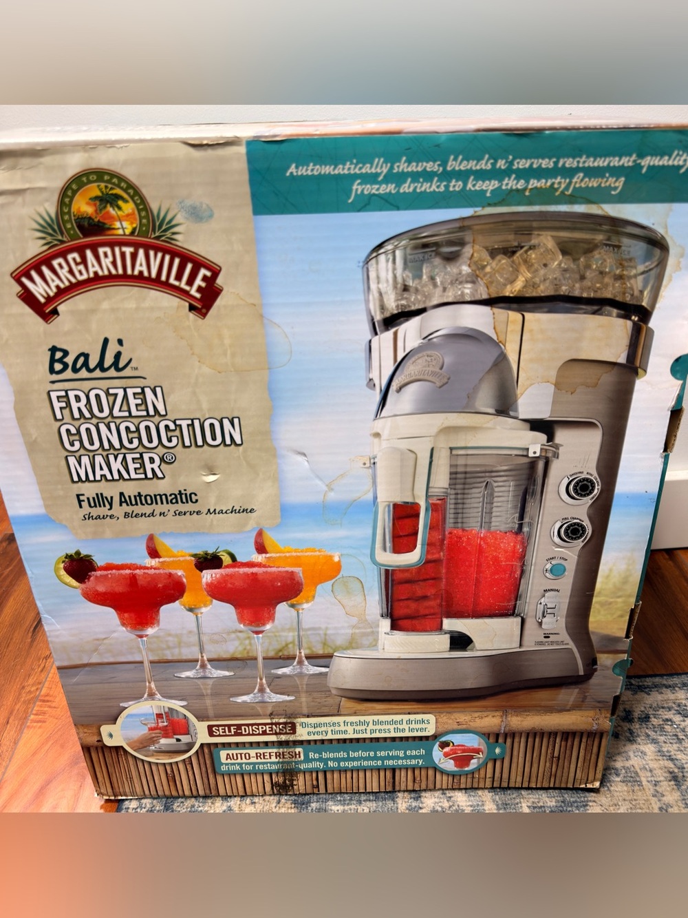 Margaritaville Bali Frozen Margarita Drink Maker, 60 Oz. Self Dispensing Blender